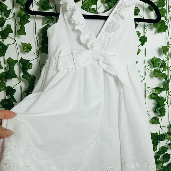 Tahari White Embroidered Dress - Picture 4 of 5